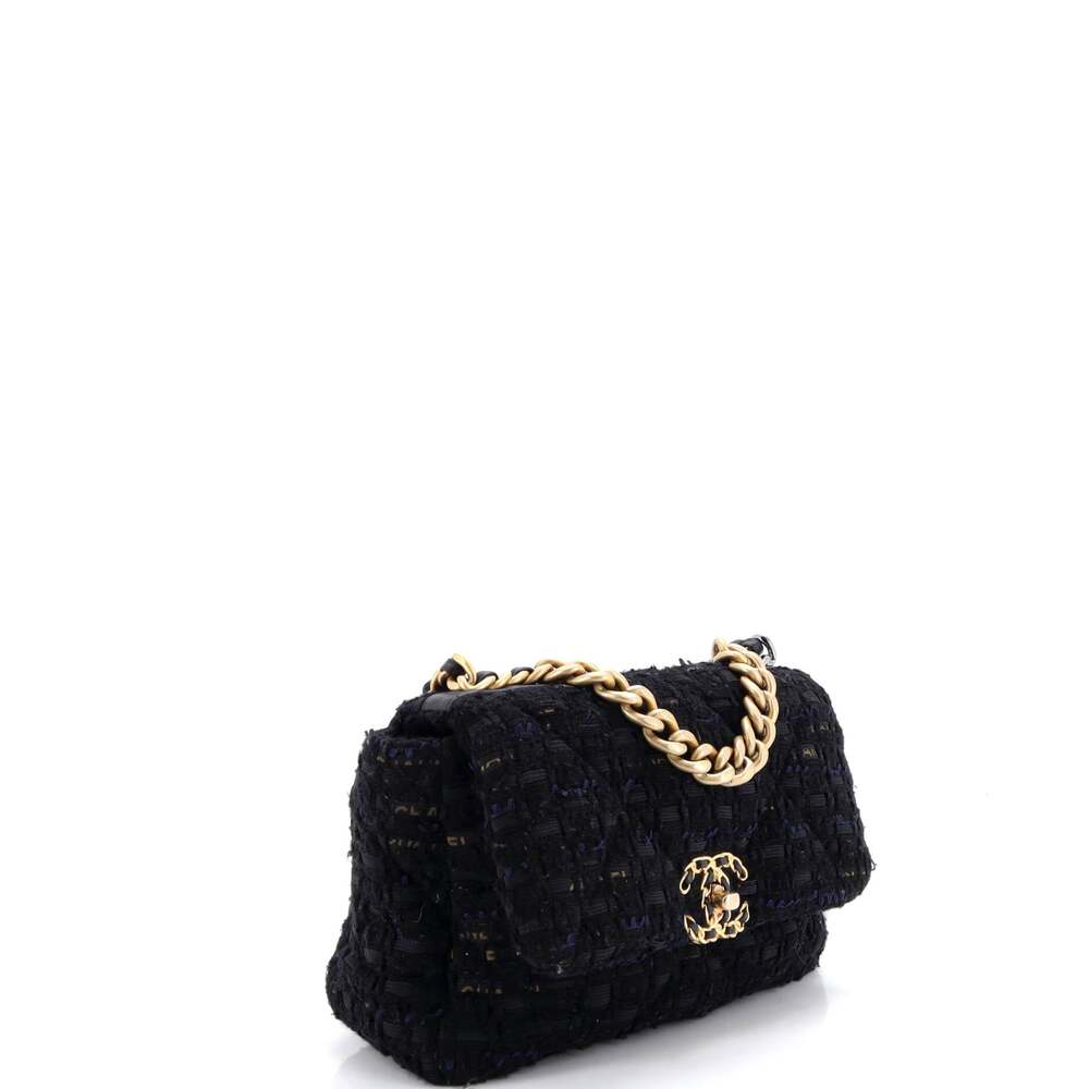 Chanel 19 Flap Bag Quilted Tweed And #205662C48B - Picture 3 of 8